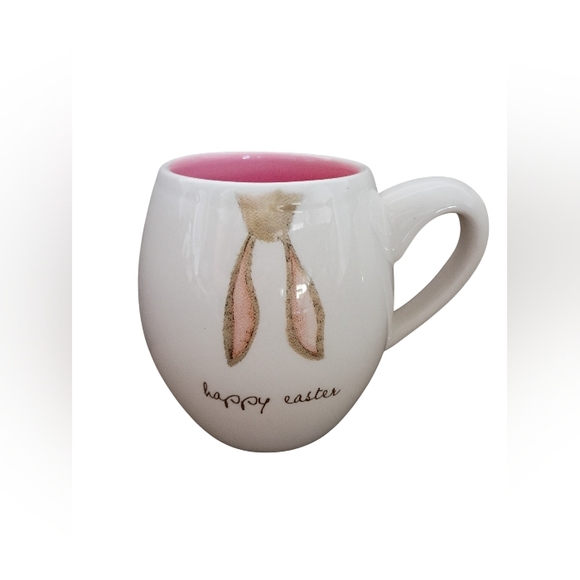 Rae Dunn Ceramic Set Of 2 "Happy Easter" Mugs - Picture 2 of 5